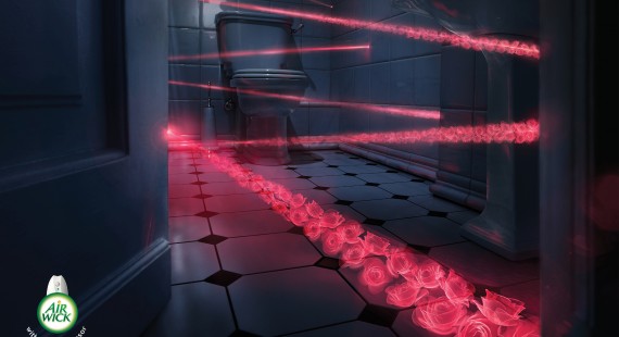 Airwick with motion sensor: Laser roses