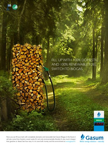 Gasum Biogas: Hay, Loo, Wood