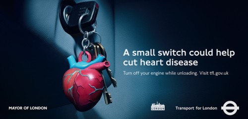 Transport for London: No Idling Inhaler, No Idling Heart, No Idling Lungs