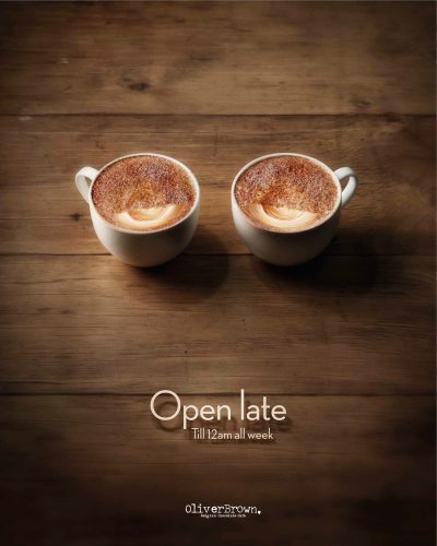 Oliver Brown Cafe: Open Late