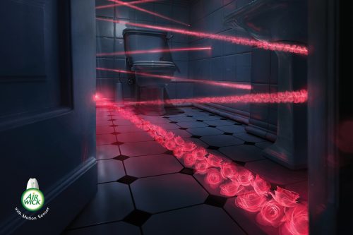 Airwick with motion sensor: Laser roses